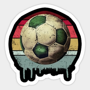 Soccer Ball Retro Vintage Sticker